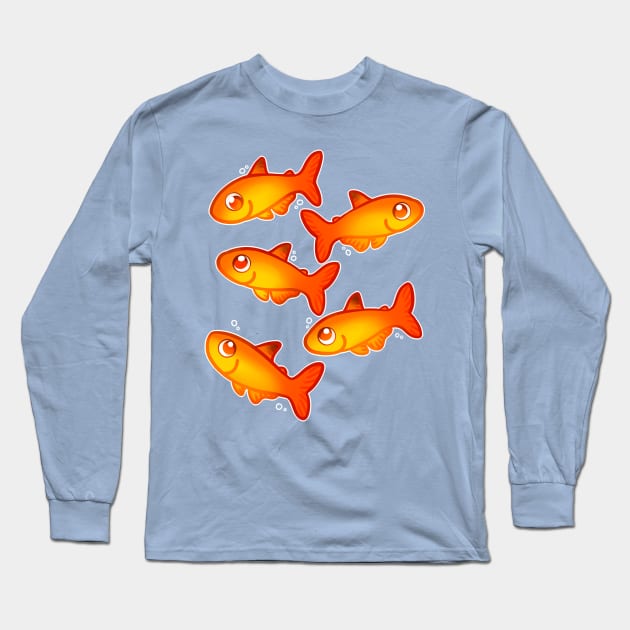 Ember Tetras Long Sleeve T-Shirt by leashonlife